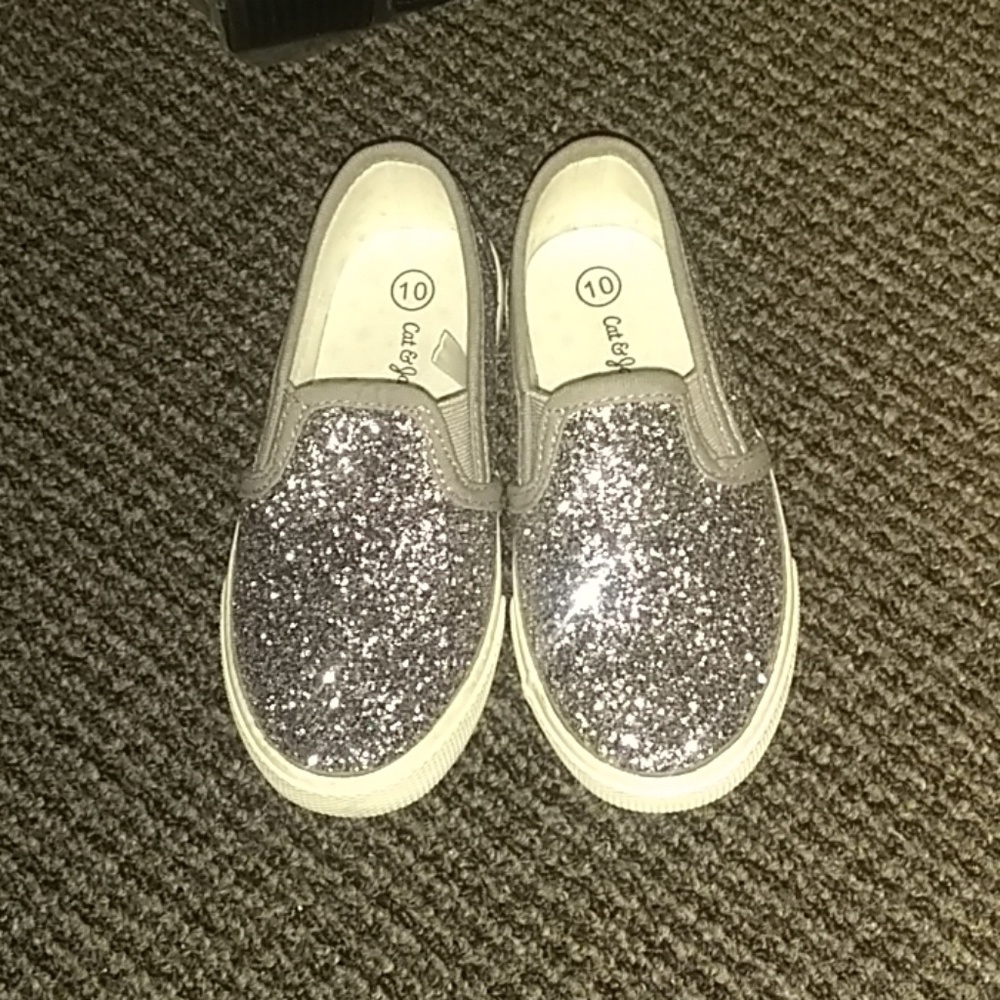 Girls Cat & Jack Glitter Slip on
